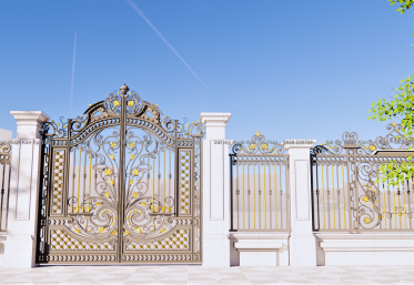 Cửa cổng và hàng rào sắt mỹ nghệ CC109