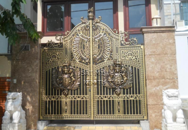 Cửa cổng nhôm đúc dành cho biệt thự Villa 