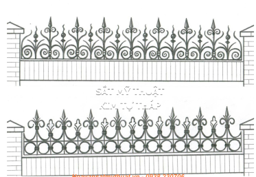 Hàng rào sắt mỹ thuật - mẫu thiết kế công trình tại Quảng Trị 