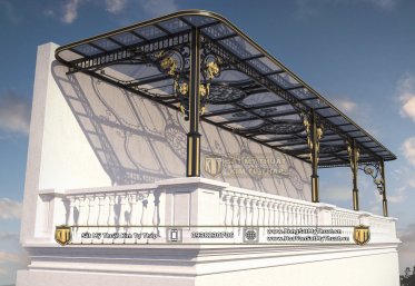 Mái kính biệt thự sắt mỹ thuật 