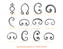 Sắt uốn hoa văn mỹ thuật SU002