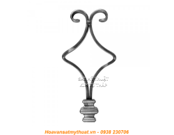 Phụ kiện sắt uốn hoa văn uốn bông hình chữ c s j CSJ074