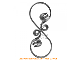 Phụ kiện sắt uốn hoa văn uốn bông hình chữ c s j CSJ070