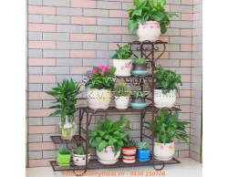 Kệ hoa sắt cho quán cafe KH008