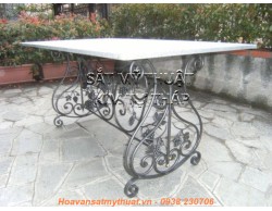 Bàn ăn sắt mỹ thuật ngoài trời BG020