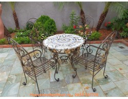 Bộ bàn ghế sắt mỹ thuật sắt mỹ nghệ giá rẻ tại TP HCM BG021