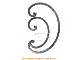 Phụ kiện sắt uốn hoa văn uốn bông hình chữ c s j CSJ062