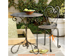 BÀN GHẾ SẮT SÂN VƯỜN BG004
