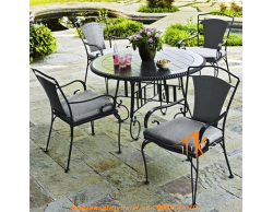 BỘ BÀN GHẾ SẮT SÂN VƯỜN BG014
