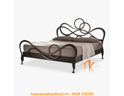 Giường sắt uốn mỹ thuật GS001