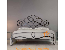 Giường sắt uốn mỹ thuật GS005