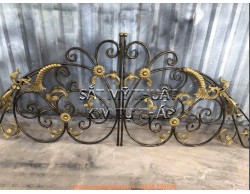Hoa văn sắt uốn cửa cổng sắt mỹ thuật SCC041 