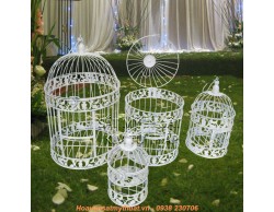 Lồng chim sắt trang trí tiệc cưới LC022