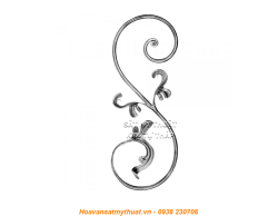 Phụ kiện sắt uốn hoa văn uốn bông hình chữ c s j CSJ051