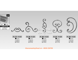 Phụ kiện sắt uốn chữ C, S, J PKSC001