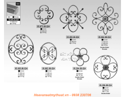 Phụ kiện hoa văn sắt làm cửa cổng mỹ nghệ SCC026