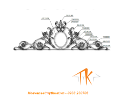 Hoa văn uốn đầu cổng sắt HVDC004
