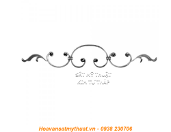 Phụ kiện sắt uốn hoa văn uốn bông hình chữ c s j CSJ048