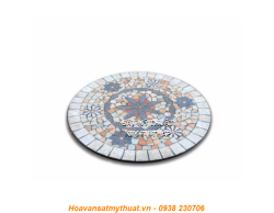 Mặt bàn đá ghép đá mosaic msi02