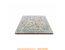 Mặt bàn đá ghép đá mosaic msi04