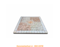 Mặt bàn đá ghép đá mosaic msi11