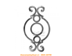 Phụ kiện sắt uốn hoa văn uốn bông hình chữ c s j CSJ039