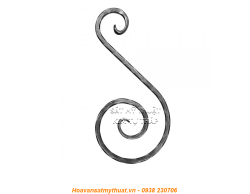 Phụ kiện sắt uốn hoa văn uốn bông hình chữ c s j CSJ028