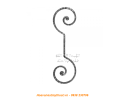 Phụ kiện sắt uốn hoa văn uốn bông hình chữ c s j CSJ027