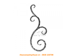 Phụ kiện sắt uốn hoa văn uốn bông hình chữ c s j CSJ026