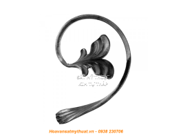 Phụ kiện sắt uốn hoa văn uốn bông hình chữ c s j CSJ019