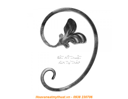 Phụ kiện sắt uốn hoa văn uốn bông hình chữ c s j CSJ017
