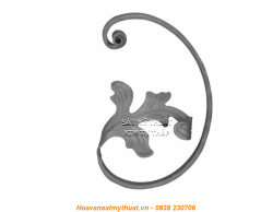 Phụ kiện sắt uốn hoa văn uốn bông hình chữ c s j CSJ007
