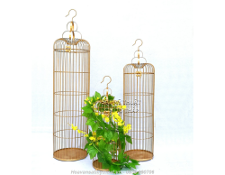 Lồng chim trang trí tiệc bằng sắt mỹ thuật LC004