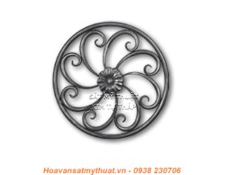 Cụm phụ kiện song cầu thang lan can sắt uốn PKCT0122
