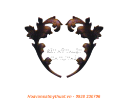 Phụ kiện hoa lá thép/ sắt đúc 1143