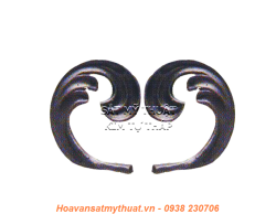 Phụ kiện hoa lá thép/ sắt đúc 1182