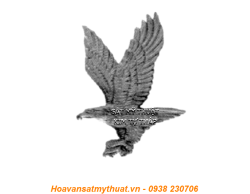 Phụ kiện phù điêu chim ưng sắt đúc 1329
