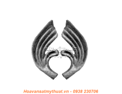 Phụ kiện hoa lá thép/ sắt đúc 1355