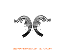 Phụ kiện hoa lá thép/ sắt đúc 1356