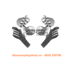 Hoa lá thép / sắt dập 2114