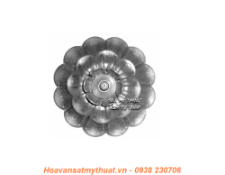 Hoa lá thép / sắt dập 2122