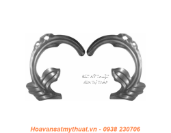 Phụ kiện hoa lá thép/ sắt dập 2149