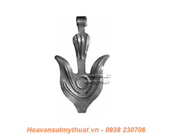 Phụ kiện hoa lá thép/ sắt dập 2152