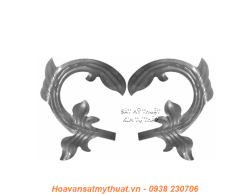 Phụ kiện hoa lá thép/ sắt dập 2162