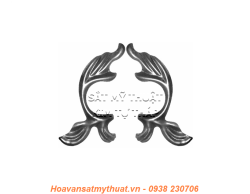 Phụ kiện hoa lá thép/ sắt dập 2254