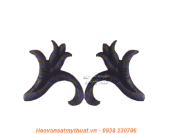 Phụ kiện hoa lá thép/ sắt dập 2306