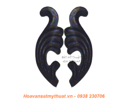 Phụ kiện hoa lá thép/ sắt dập 2313