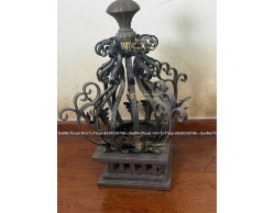 Đèn trụ cổng sắt mỹ nghệ DS003 