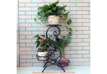 Kệ hoa sắt uốn mỹ thuật KH001
