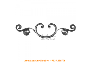 Phụ kiện sắt uốn hoa văn uốn bông hình chữ c s j CSJ060